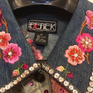 Awesome Embroidered Sequins Jean Jacket!
